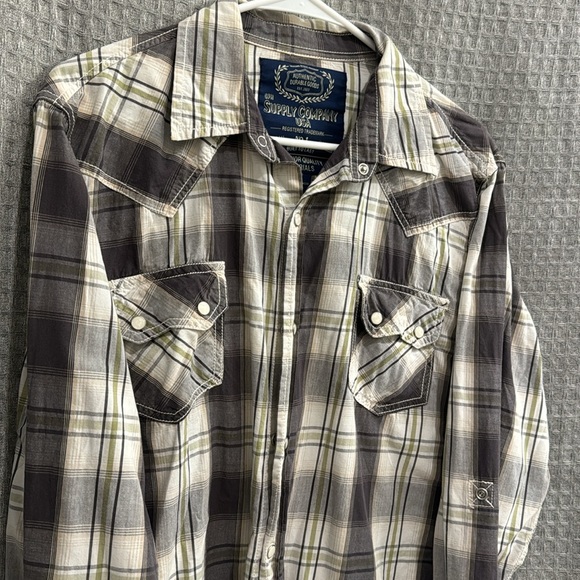 GPH Supply Large (L) Men’s Button Down Shirt Long Sleeve Casual Dress - Picture 3 of 7
